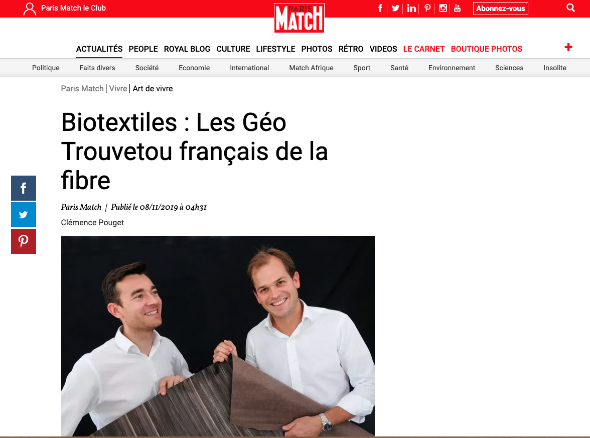 FIBandCO dans Paris Match